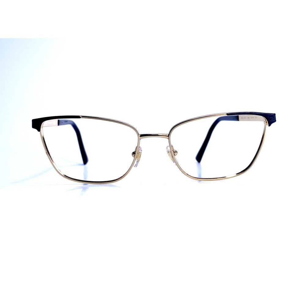 New Versace Gold Cat Eye Glasses Italy Black Temples MOD 1262 1456 52 16 140
